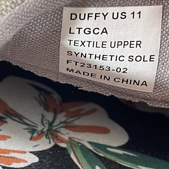 ROCK & CANDY Duffy Gray Canvas Boat Slip On Loafers Shoes Size 11 NEW - Picture 9 of 9